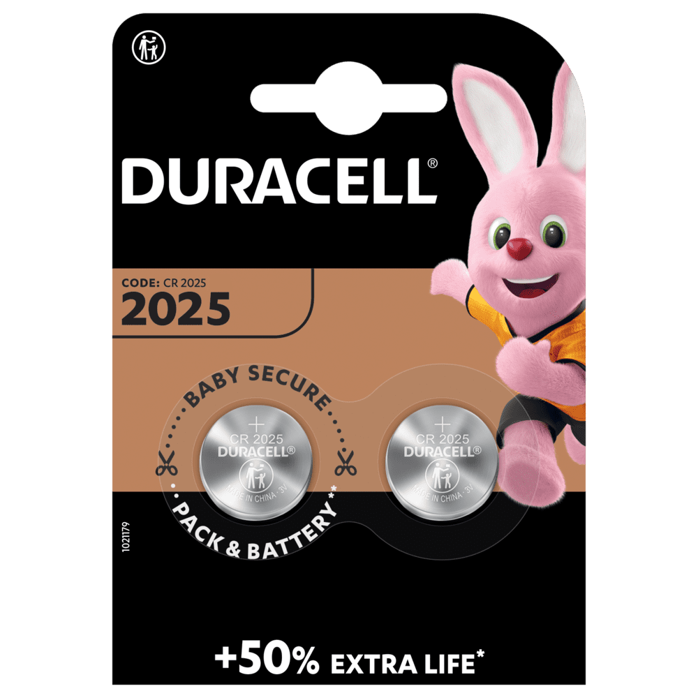 DURACELL CR2025 - 2 PACK