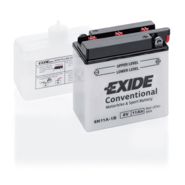 EXIDE Motorcycle Battery E6N11A-1B / 6N11A-1B