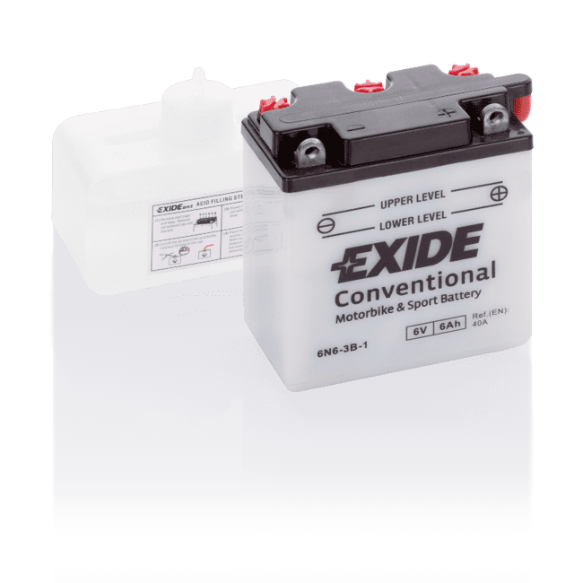 EXIDE Motorcycle Battery - E6N6-3B-1 / 6N6-3B-1