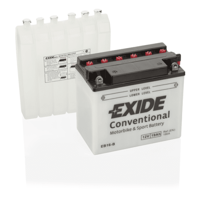 EXIDE Motorcycle Battery - EB16-B / YB16-B